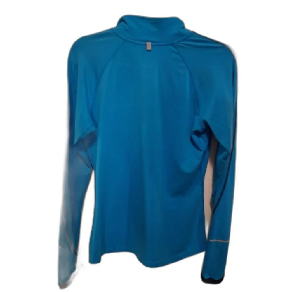 Nike Women's Dri-Fit 1/2 Zip Blue Size S Gorpcore Workout Exercise Running